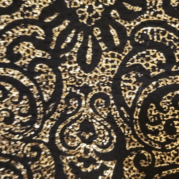 Plus Size Maternity Mini Dress by Pink Blush; Black and Gold size 3X - Picture 2 of 6